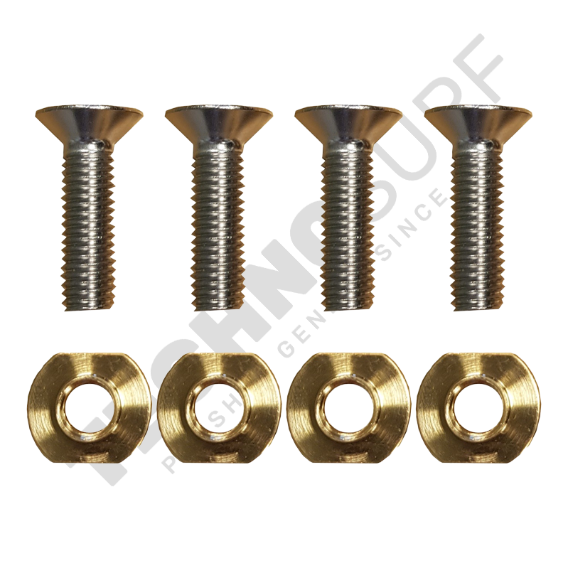 Fanatic - Vis + plaquette pour foil platine (M8X30 torx) (4pcs)