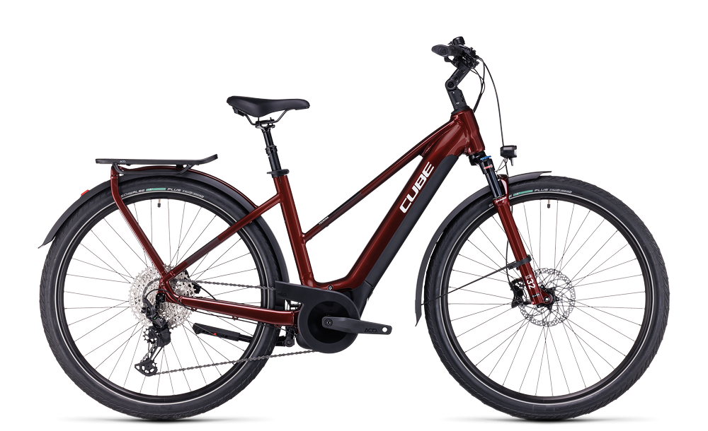 CUBE Touring Hybrid EXC 625 Red'n'White - Trapèze