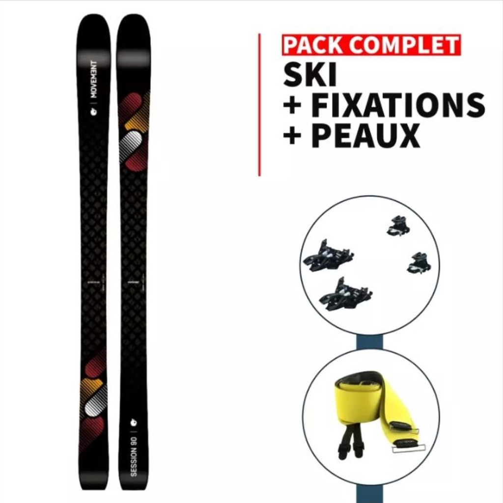 Pack Rando MOVEMENT Session 90 + Marker Alpinist 12LT + Peaux Pomoca Climb 2.0