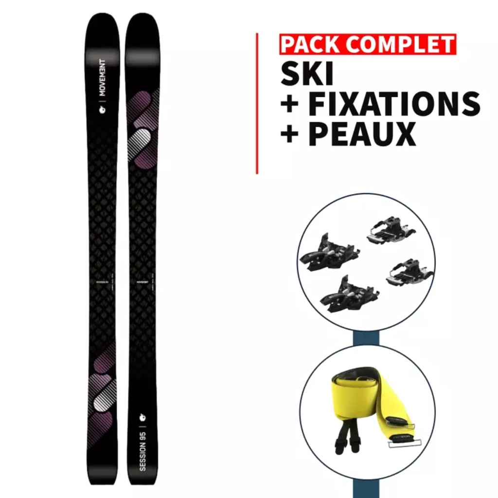 Pack Rando MOVEMENT Session 95 W + Marker Alpinist 10LT + Peaux Pomoca Climb 2.0