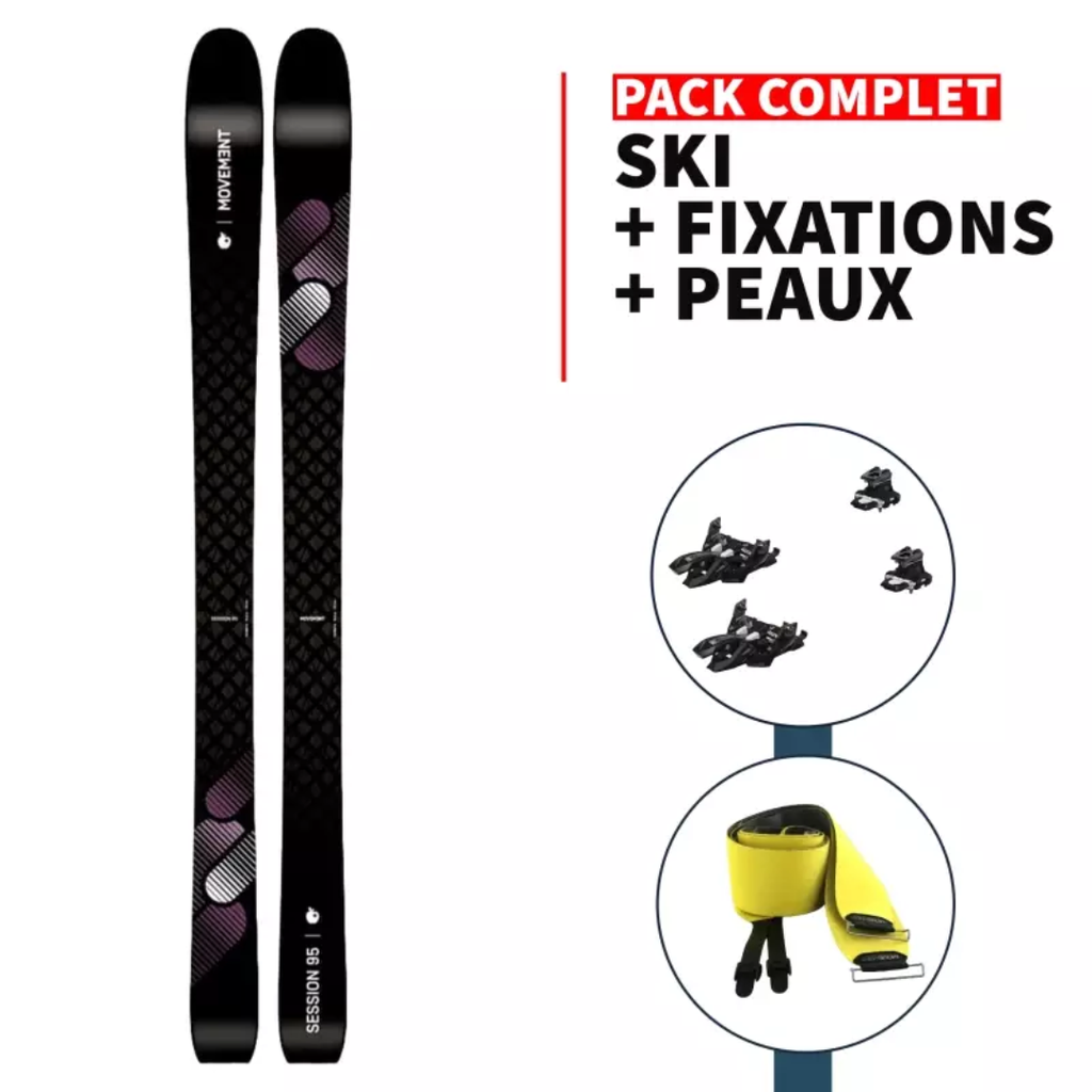 Pack Rando MOVEMENT Session 95 W + Marker Alpinist 10 + Peaux Mixte