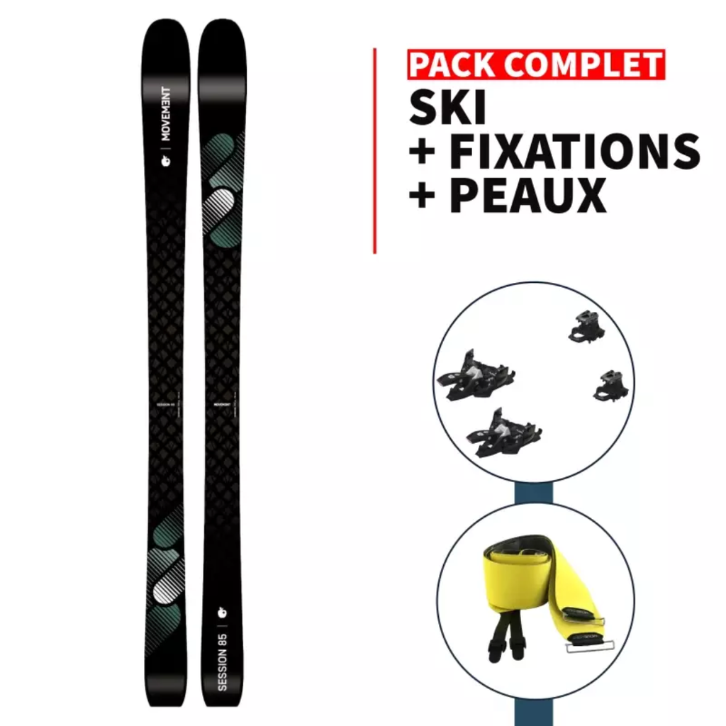 Pack rando MOVEMENT Session 85 W + Marker Alpinist 8 + Peaux Mixte
