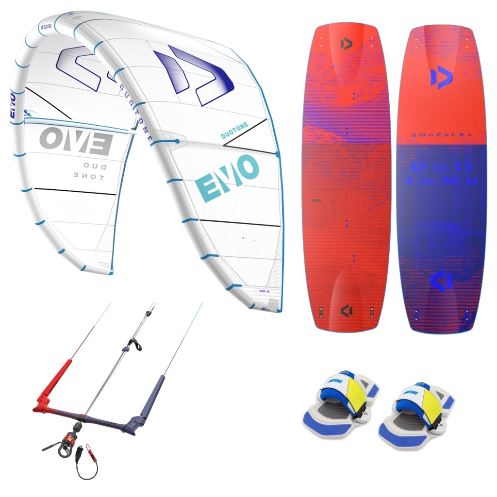 Pack Kitesurf DUOTONE Evo Concept Blue 9m + Select 138 + Trust bar 22-24m
